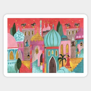 Christmas Oriental city bethlehem religious Sticker